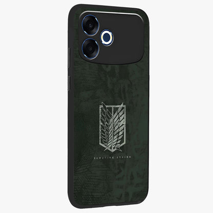 Wings Of Freedom Glass Case upright view showcasing powerful wings artwork with freedom themed design.