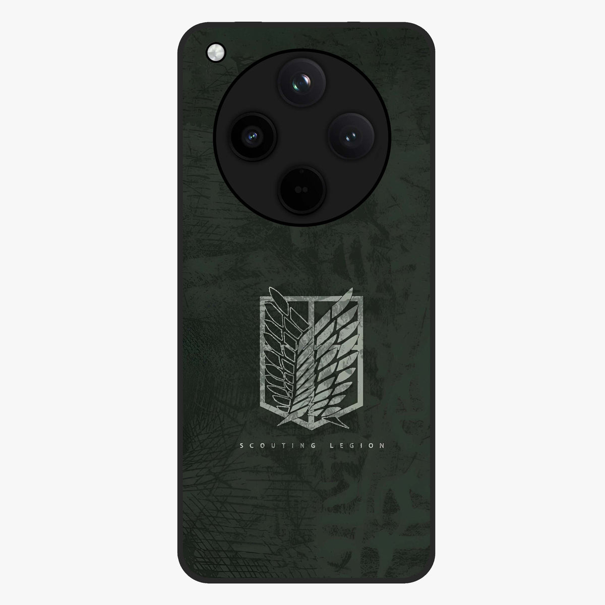 Wings Of Freedom Glass Case showing flat back view with symbolic wings artwork and glossy glass finish.