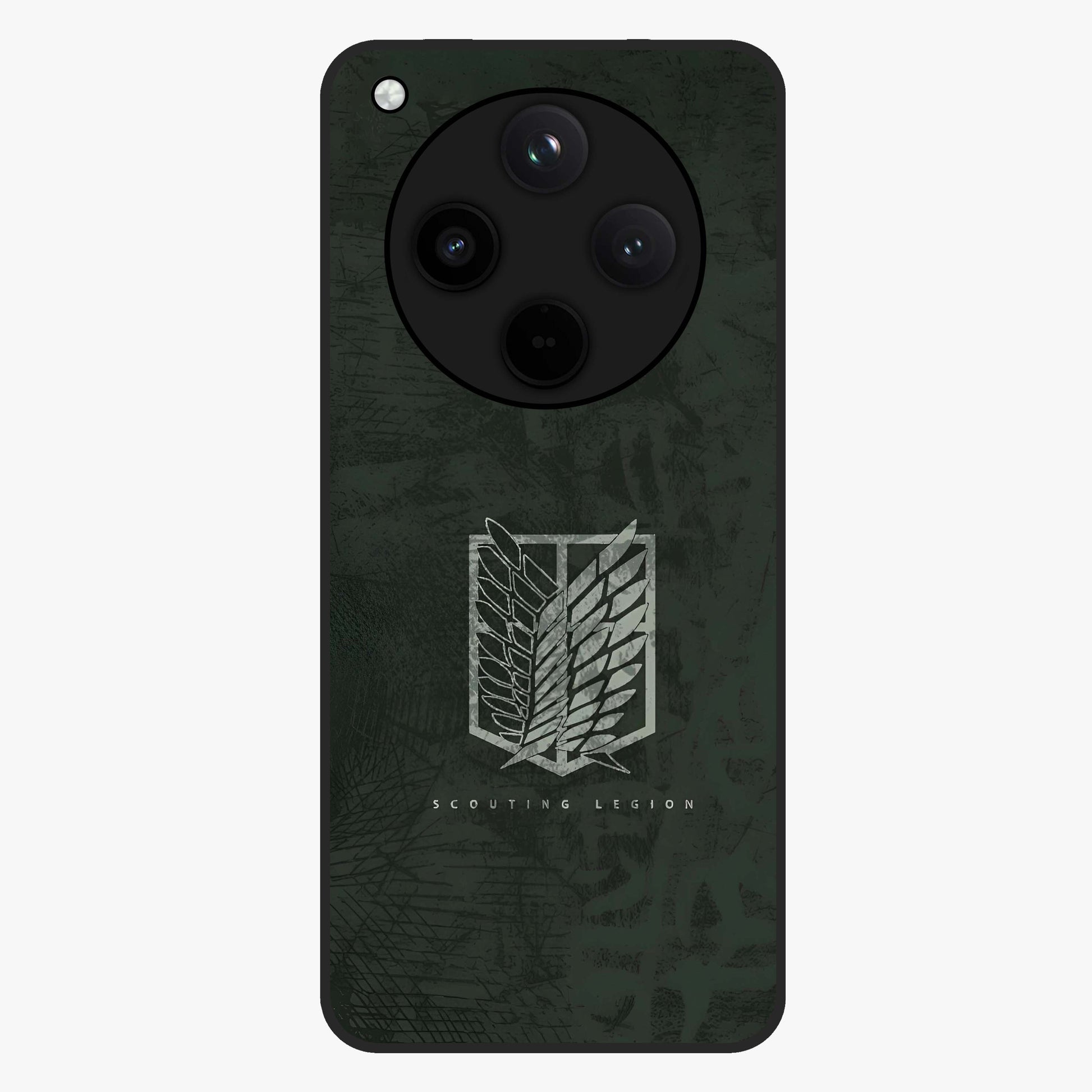 Wings Of Freedom Glass Case showing flat back view with symbolic wings artwork and glossy glass finish.