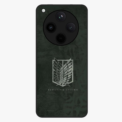 Wings Of Freedom Glass Case showing flat back view with symbolic wings artwork and glossy glass finish.