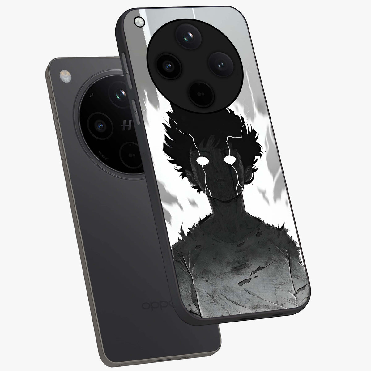 Awakened Inner Rage Glass Case displayed in angled mockup highlighting powerful graphic design and bold artistic theme.