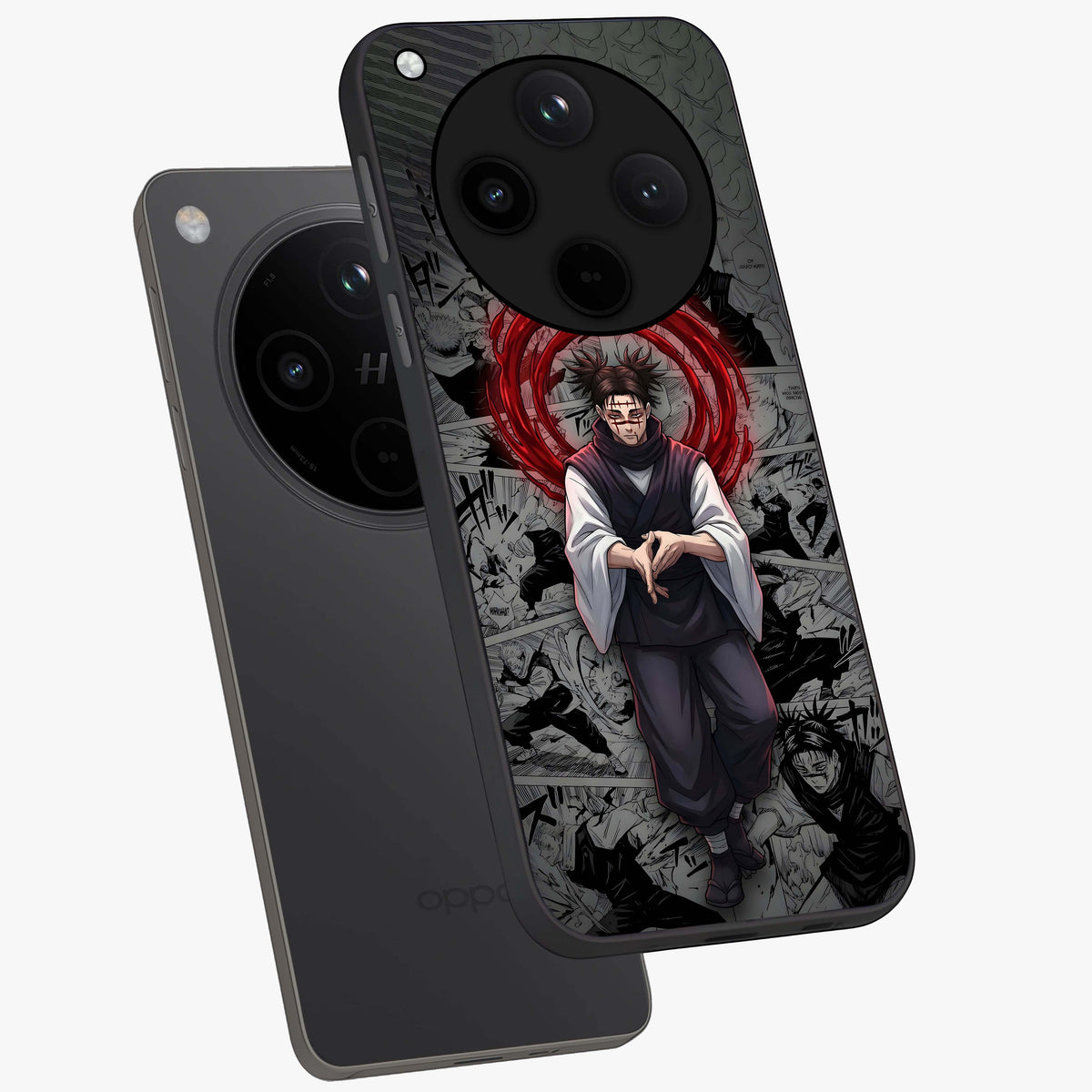Cursed Ritual Ascension Glass Case displayed in angled mockup highlighting mystical ritual illustration with supernatural aesthetic.