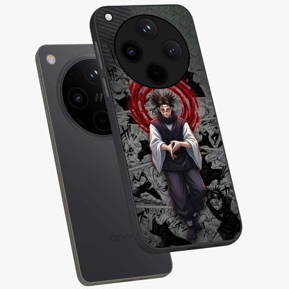 Cursed Ritual Ascension Glass Case displayed in angled mockup highlighting mystical ritual illustration with supernatural aesthetic.