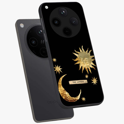Gold Sun Blush Glass Case displayed in angled mockup highlighting radiant sun design with warm golden aesthetic.