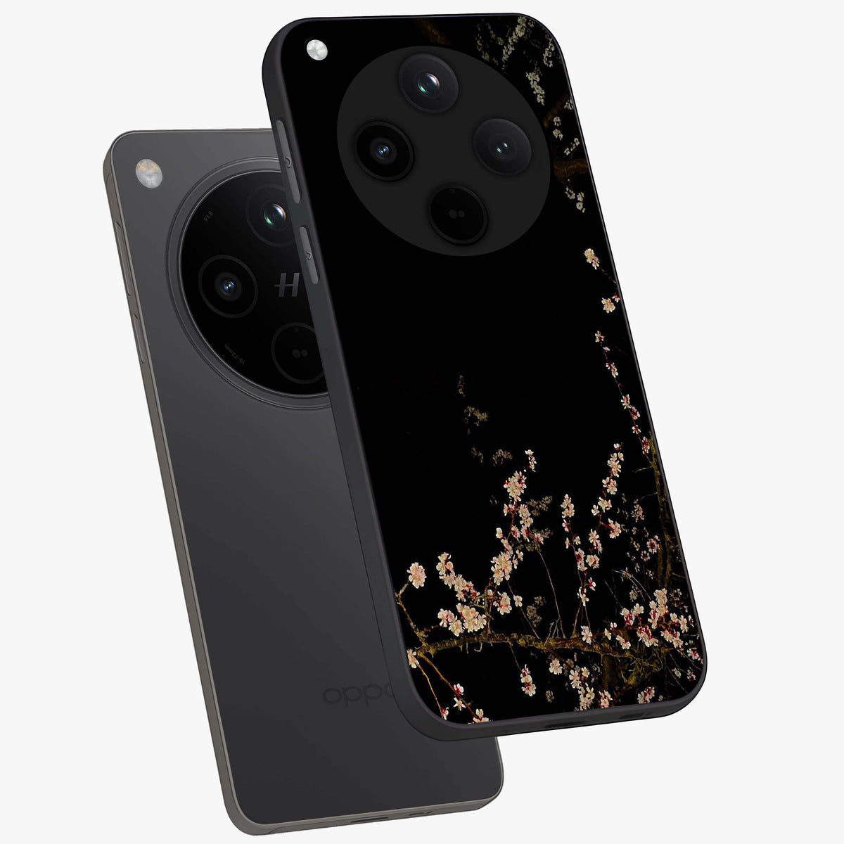 Petal Moon Light With Custom Name Glass Case displayed in angled mockup highlighting delicate petal design with custom name feature.