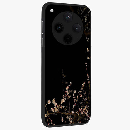 Petal Moon Light With Custom Name Glass Case upright view showcasing elegant floral moon artwork with personalized aesthetic.
