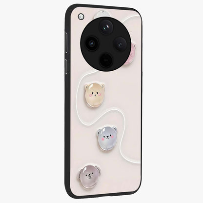 Puffy Face Parade Glass Case upright view showcasing adorable character artwork with cheerful animated theme.