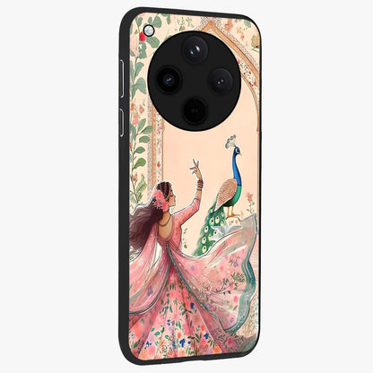 Royal Grace Muse Glass Case upright view showcasing stylish artistic artwork with sophisticated royal theme.