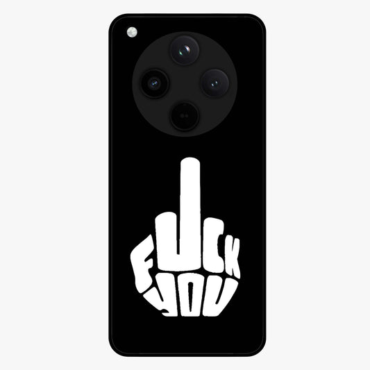 Rebel Mode On Glass Case showing flat back view with bold rebellious typography artwork and glossy glass finish.