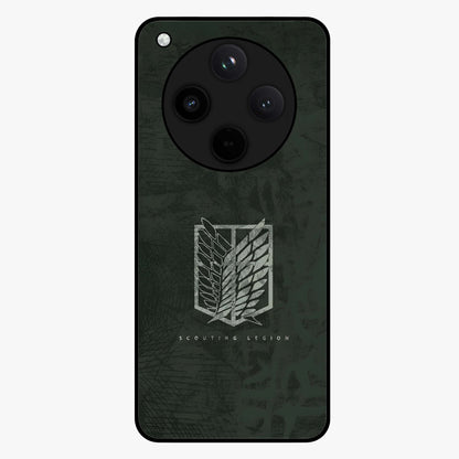 Wings Of Freedom Glass Case showing flat back view with symbolic wings artwork and glossy glass finish.
