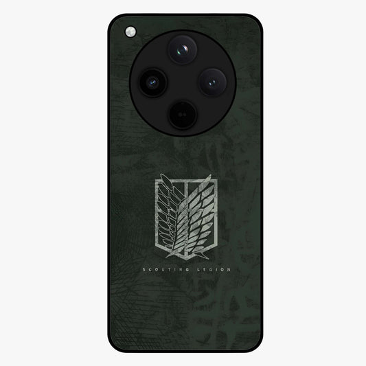 Wings Of Freedom Glass Case showing flat back view with symbolic wings artwork and glossy glass finish.