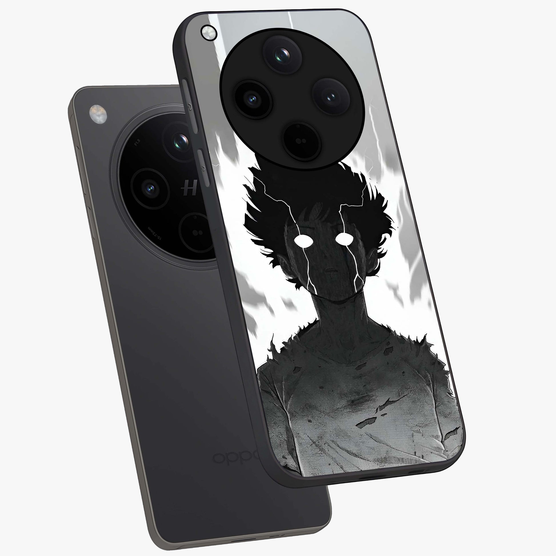 Awakened Inner Rage Glass Case displayed in angled mockup highlighting powerful graphic design and bold artistic theme.