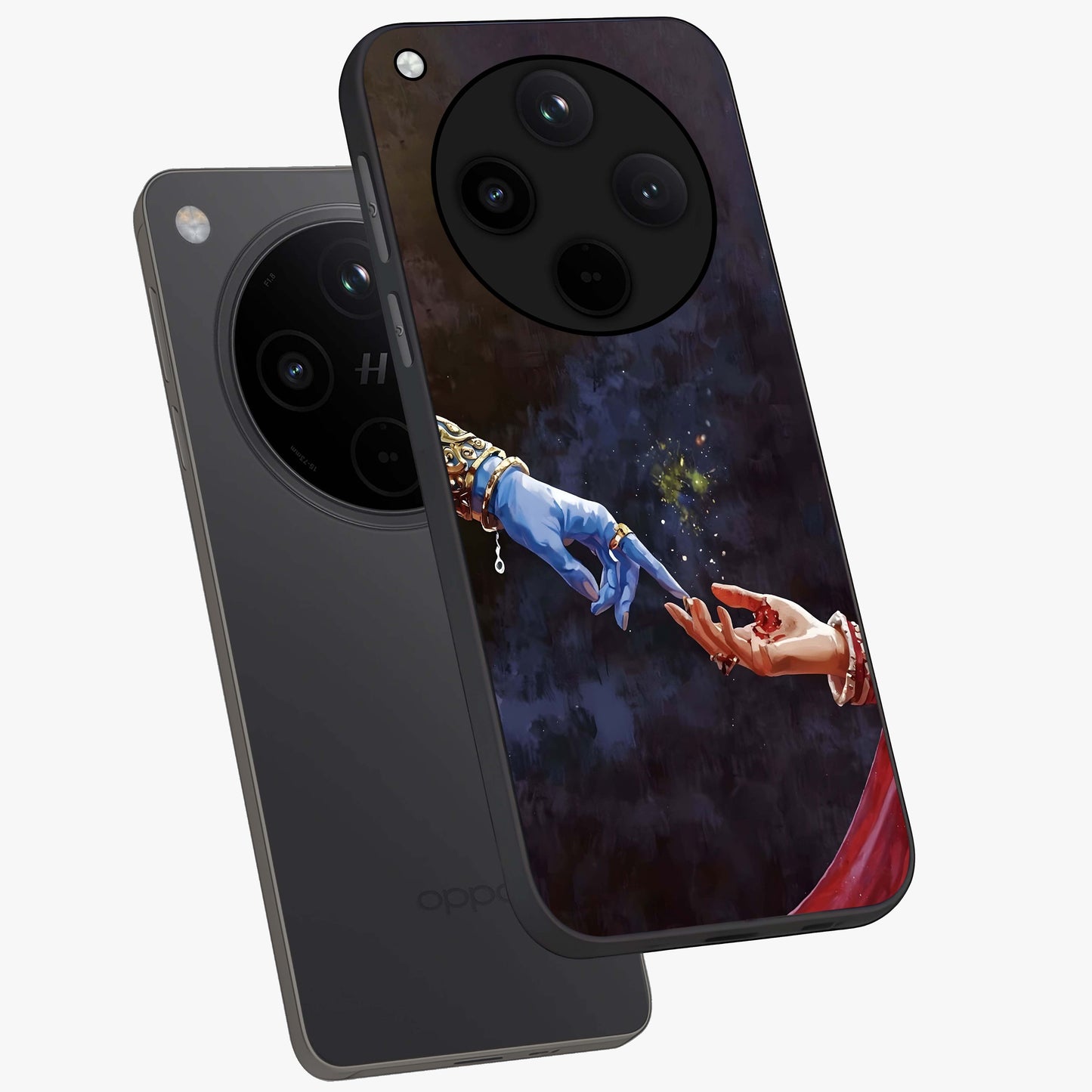 Divine Touch Eternal Glass Case displayed in angled mockup highlighting elegant divine inspired design with calm aesthetic style.