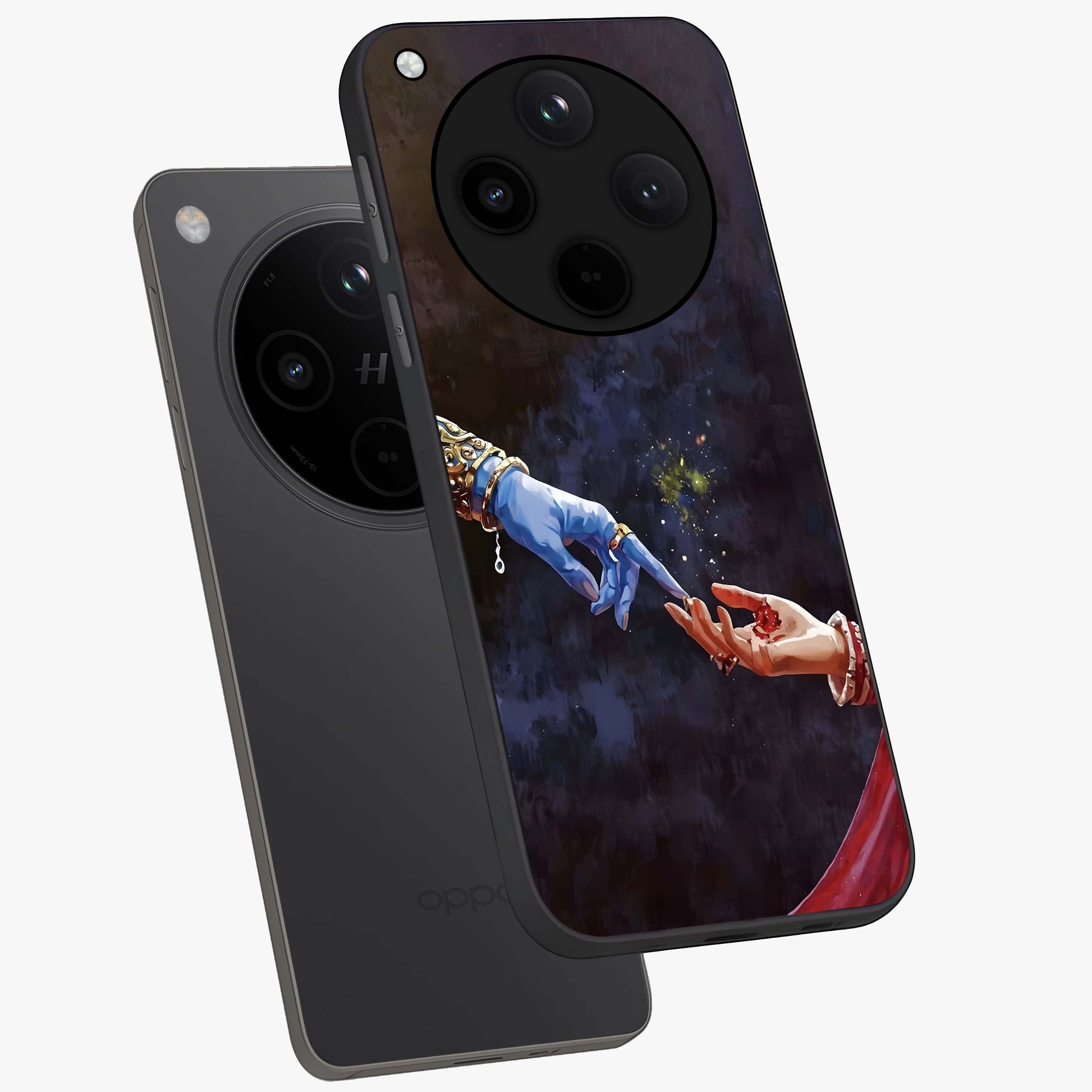 Divine Touch Eternal Glass Case displayed in angled mockup highlighting elegant divine inspired design with calm aesthetic style.