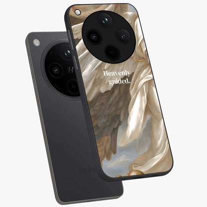 Divine Winged Grace Glass Case displayed in angled mockup highlighting graceful wing design with divine aesthetic style.