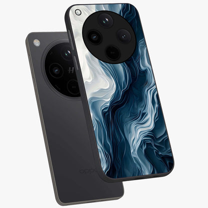 Ethereal Paper Marble Glass Case displayed in angled mockup highlighting elegant marble pattern with modern aesthetic style.