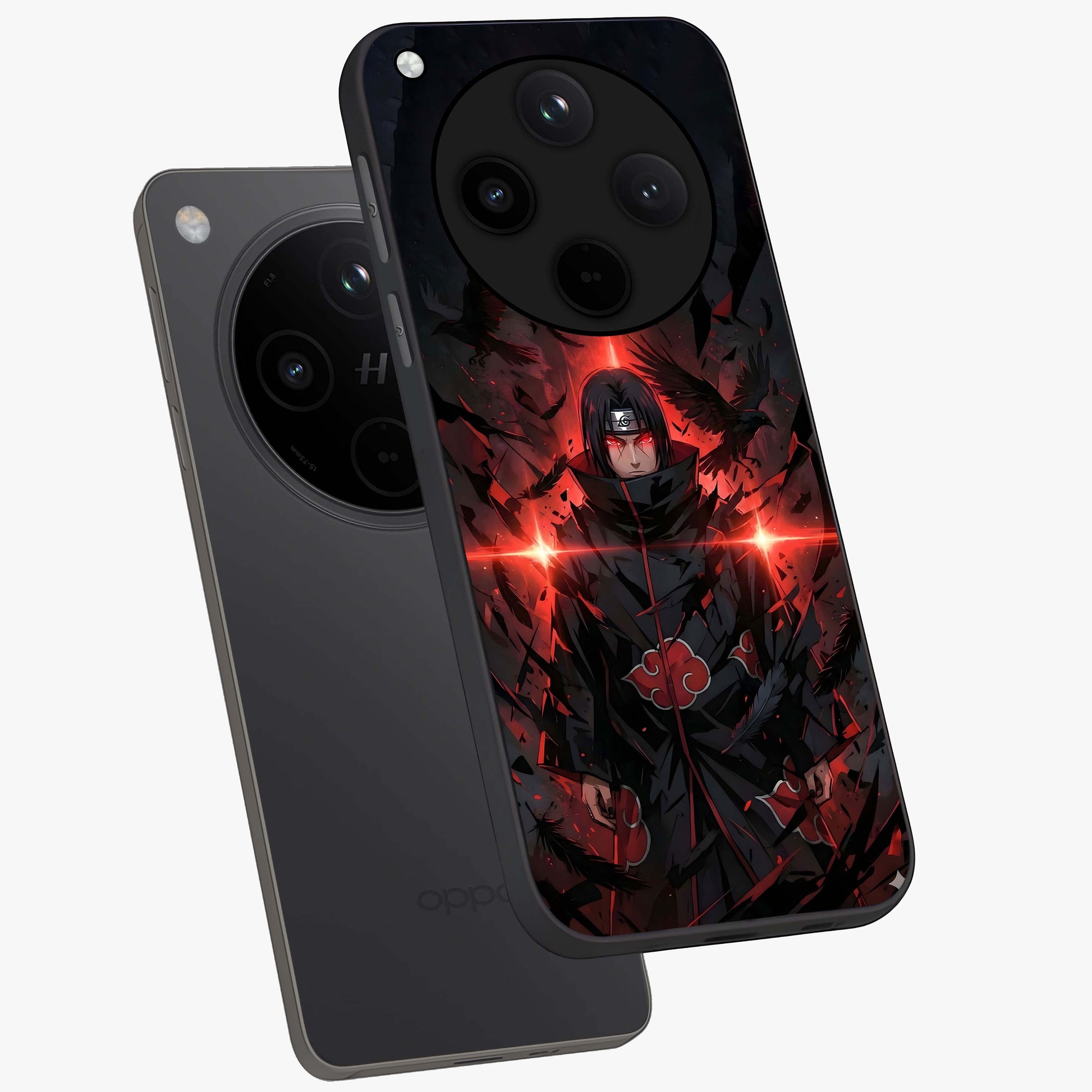 Focused Blade Discipline Glass Case displayed in angled mockup highlighting clean minimal text artwork with modern aesthetic style.