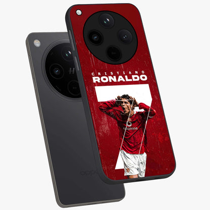 Goal Celebration Legacy Glass Case displayed in angled mockup highlighting energetic sports celebration design with bold athletic theme.