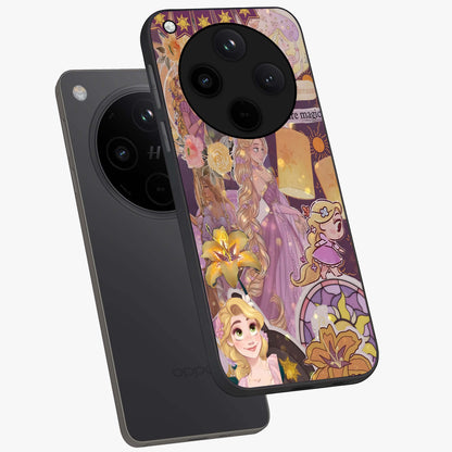 Magical Tangled Dream Glass Case displayed in angled mockup highlighting whimsical fantasy design with magical aesthetic.