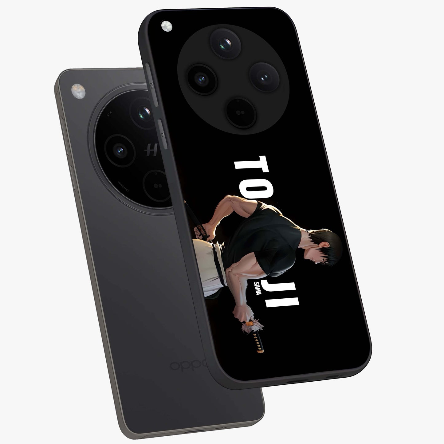 Midnight Blade Resolve Glass Case displayed in angled mockup highlighting powerful blade illustration with dramatic dark aesthetic.