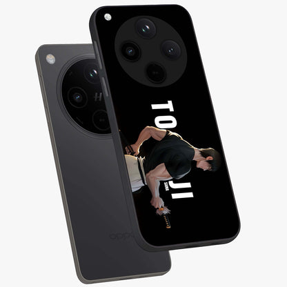 Midnight Blade Resolve Glass Case displayed in angled mockup highlighting powerful blade illustration with dramatic dark aesthetic.
