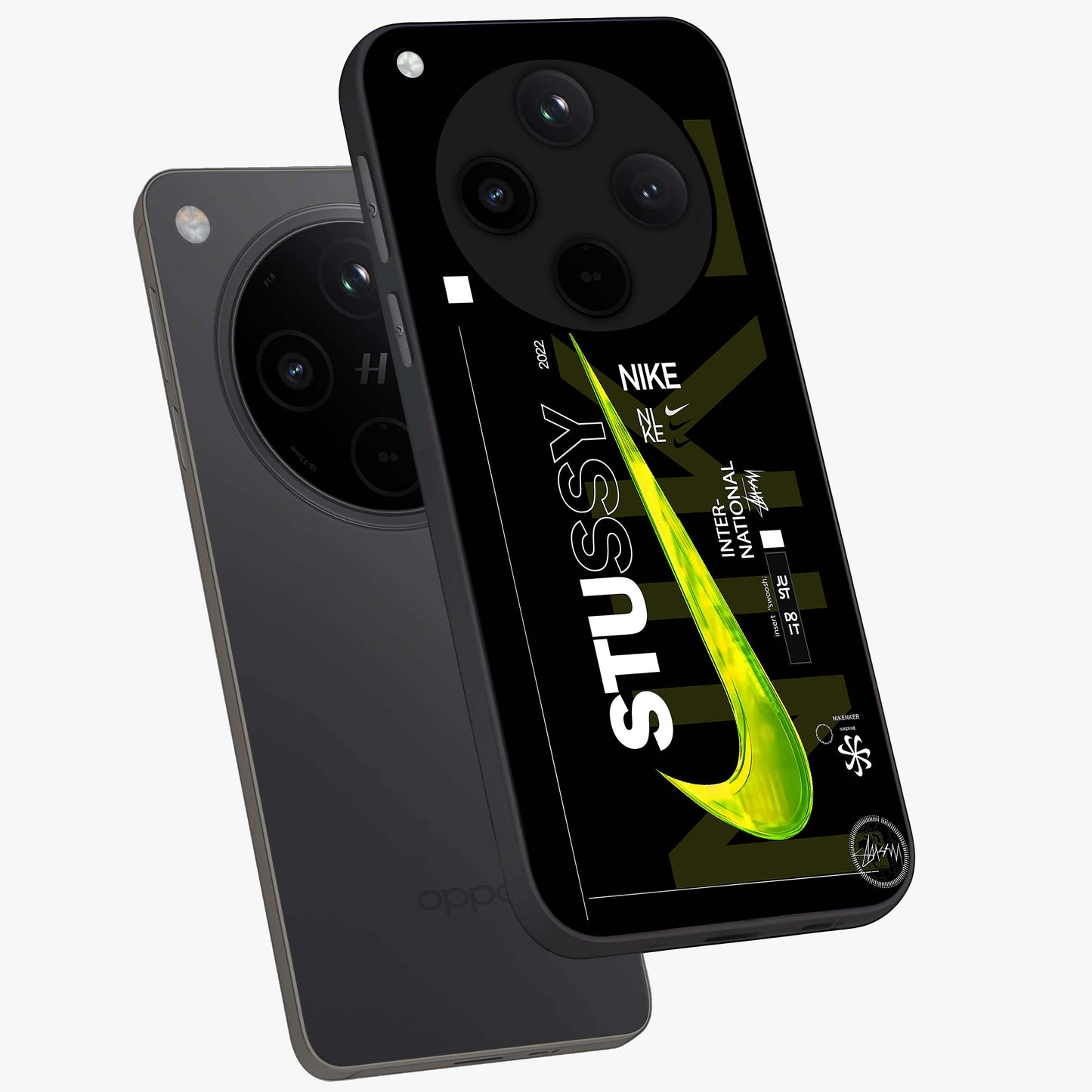 Neon Street Edition Glass Case displayed in angled mockup highlighting vibrant urban design with bold street aesthetic.