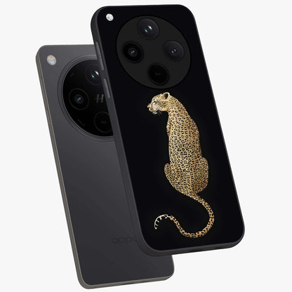 Regal Leopard Glass Case displayed in angled mockup highlighting powerful animal illustration with stylish wild aesthetic.