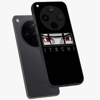 Scarlet Gaze Dominance Glass Case displayed in angled mockup highlighting intense visual design with bold scarlet aesthetic.
