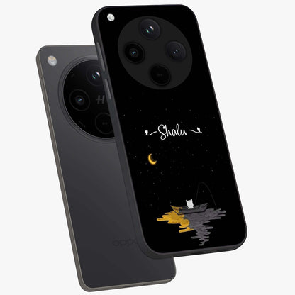Silent Night Row Glass Case displayed in angled mockup highlighting peaceful evening design with dreamy night aesthetic.