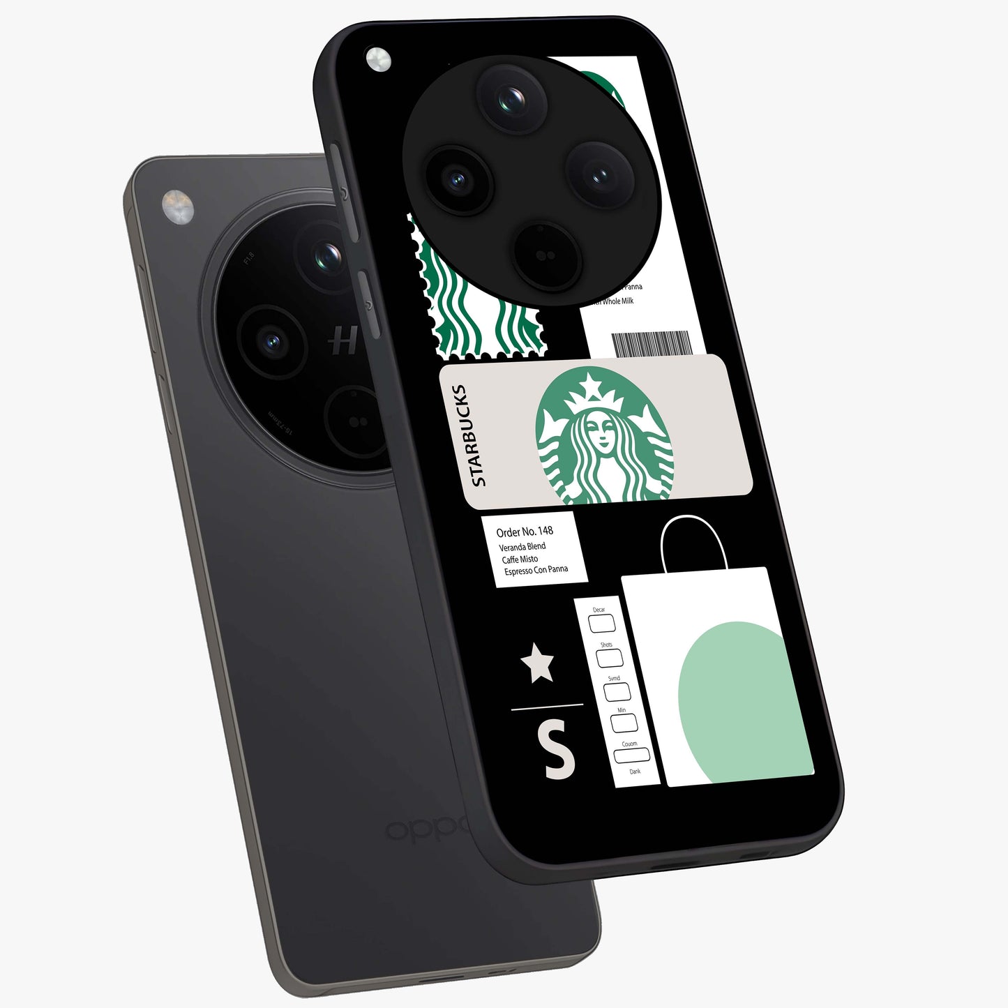Starbucks Mocha Glass Case displayed in angled mockup highlighting stylish mocha themed design with cozy café aesthetic.