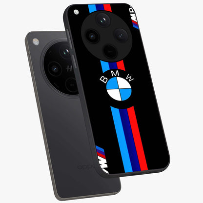 Turbo BMW Beast Glass Case displayed in angled mockup highlighting sleek racing car design with bold automotive aesthetic.