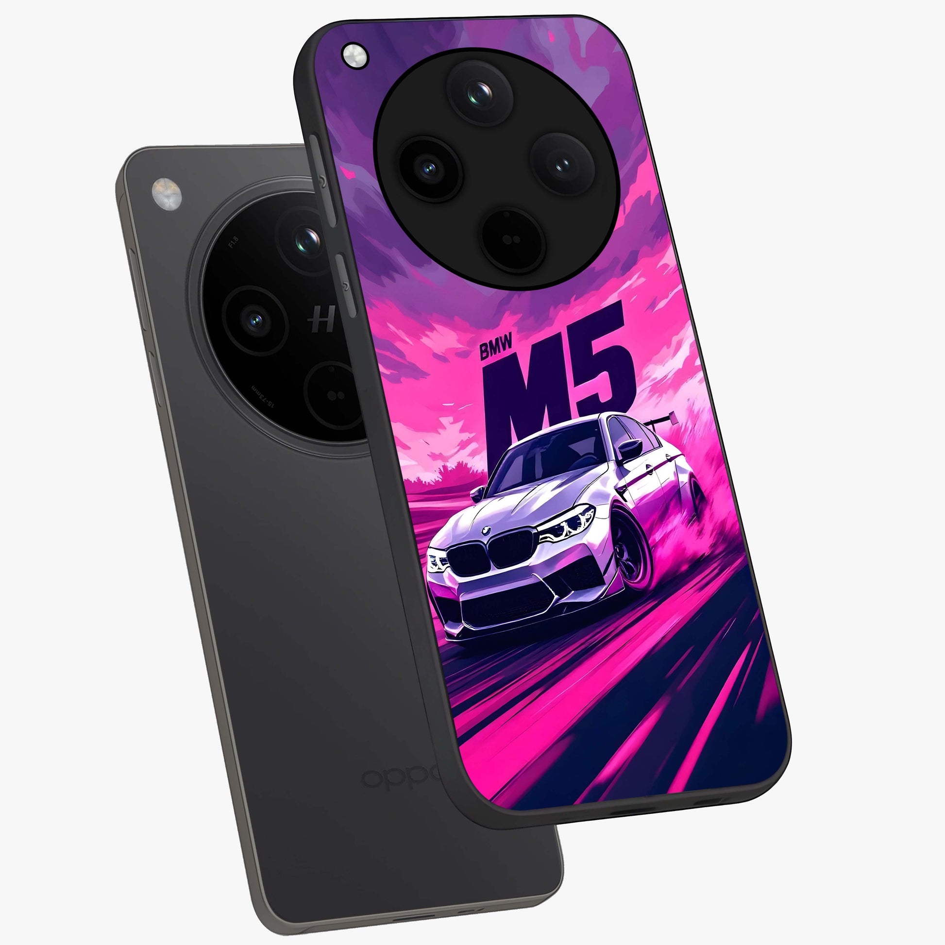 Velocity Drift Pulse Glass Case displayed in angled mockup highlighting dynamic drift design with sporty automotive aesthetic.