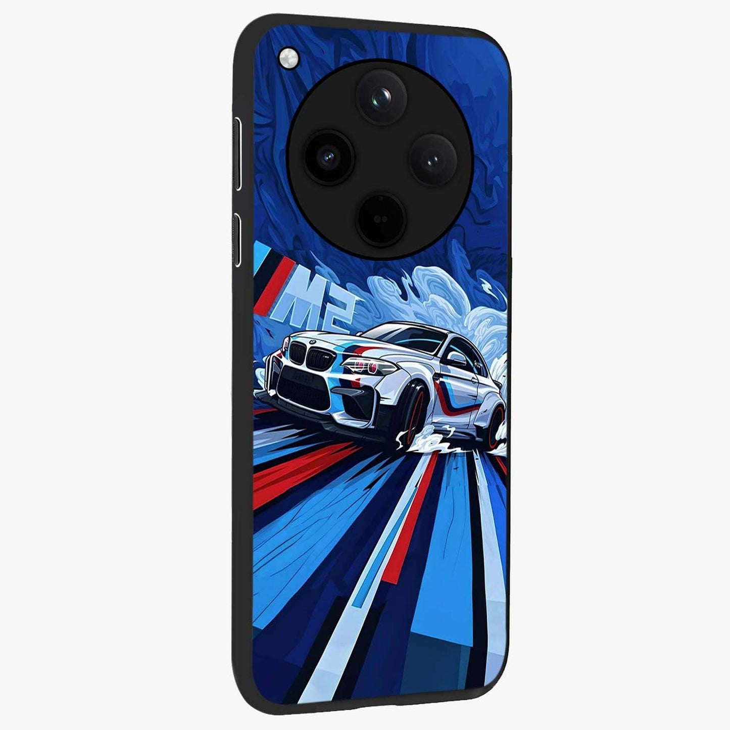 Drift Power Rush Glass Case upright view showcasing high speed racing artwork with bold automotive theme.
