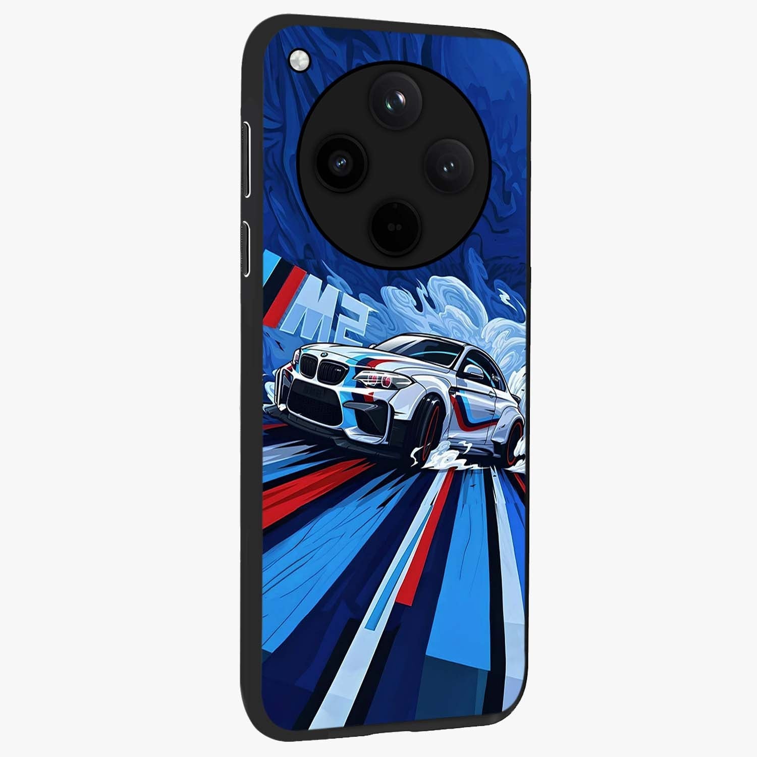 Drift Power Rush Glass Case upright view showcasing high speed racing artwork with bold automotive theme.