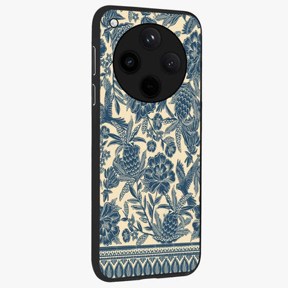 Heirloom Wild Bloom Glass Case upright view showcasing delicate wildflower artwork with timeless floral theme.