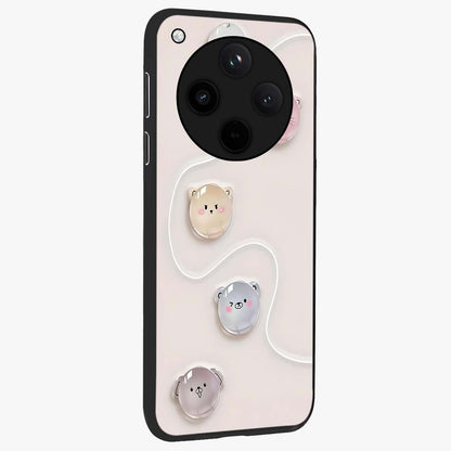 Puffy Face Parade Glass Case upright view showcasing adorable character artwork with cheerful animated theme.