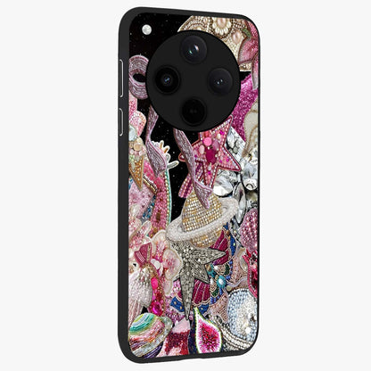 Starlit Jewel Dream Glass Case upright view showcasing radiant star inspired artwork with magical night theme.