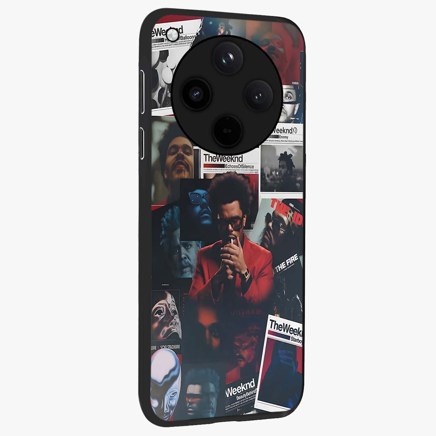 The Weeknd Glass Case upright view showcasing bold music themed artwork with contemporary artistic style.