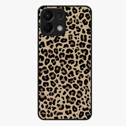 Savage Chic Pattern Glass Case showing flat back view with stylish patterned artwork and glossy glass finish.