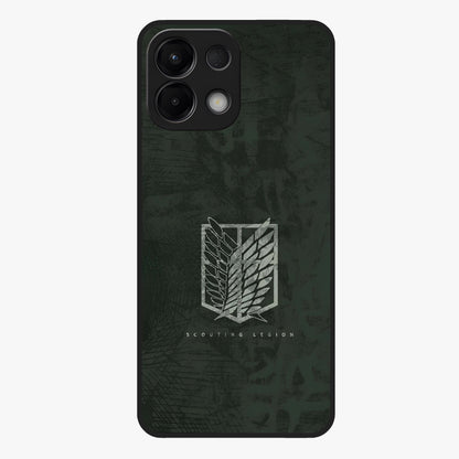 Wings Of Freedom Glass Case showing flat back view with symbolic wings artwork and glossy glass finish.