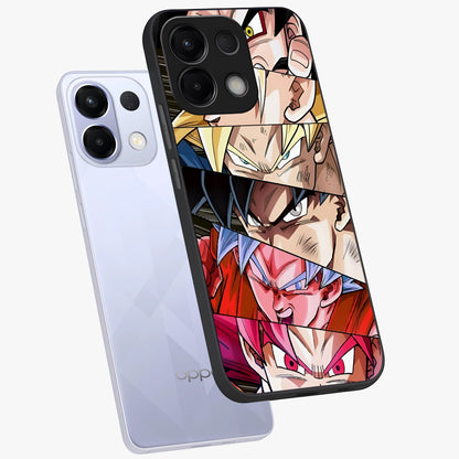 Anime Character Glass Case displayed in angled mockup highlighting colorful anime character illustration.