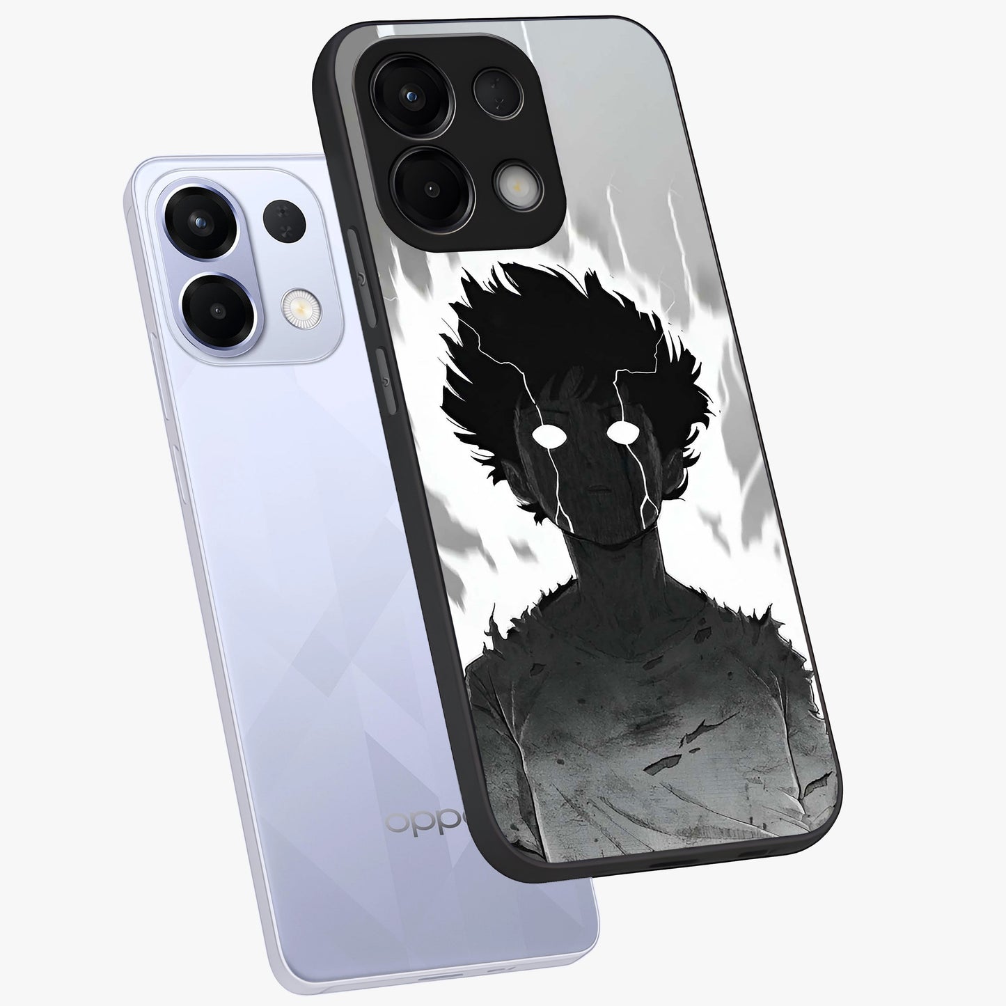 Awakened Inner Rage Glass Case displayed in angled mockup highlighting powerful graphic design and bold artistic theme.