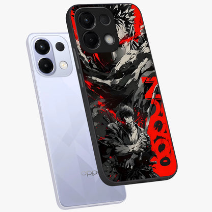 Demon Sword Resolve Glass Case displayed in angled mockup highlighting powerful demon sword illustration with dark fantasy aesthetic.