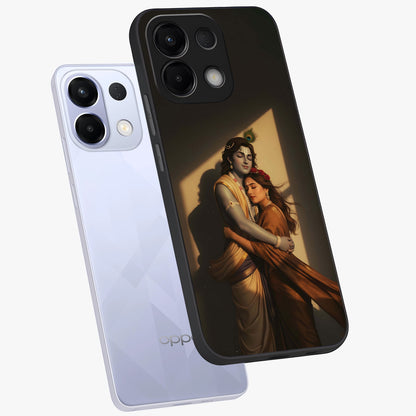 Divine Eternal Love Glass Case displayed in angled mockup highlighting elegant divine inspired design with peaceful aesthetic.