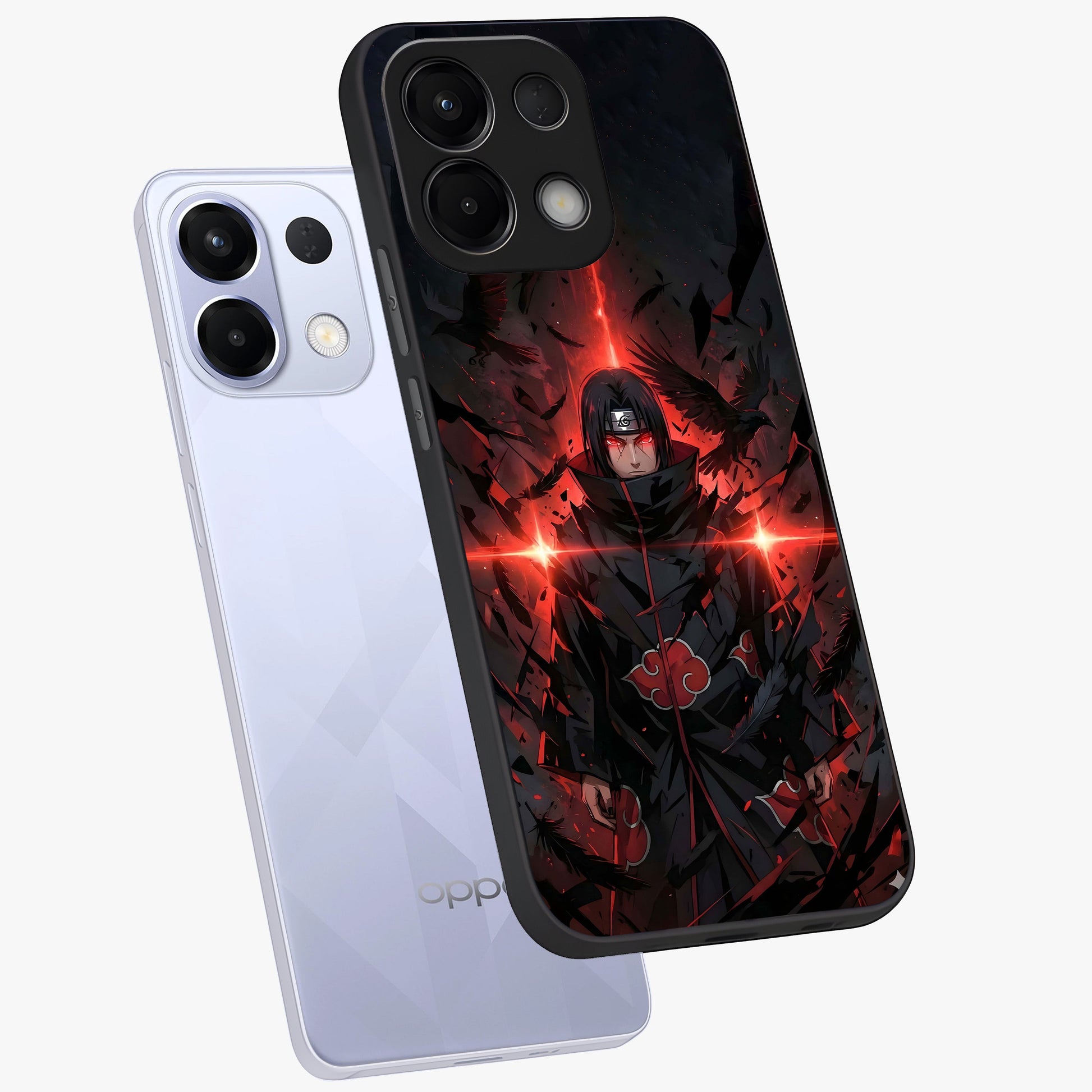 Focused Blade Discipline Glass Case displayed in angled mockup highlighting clean minimal text artwork with modern aesthetic style.