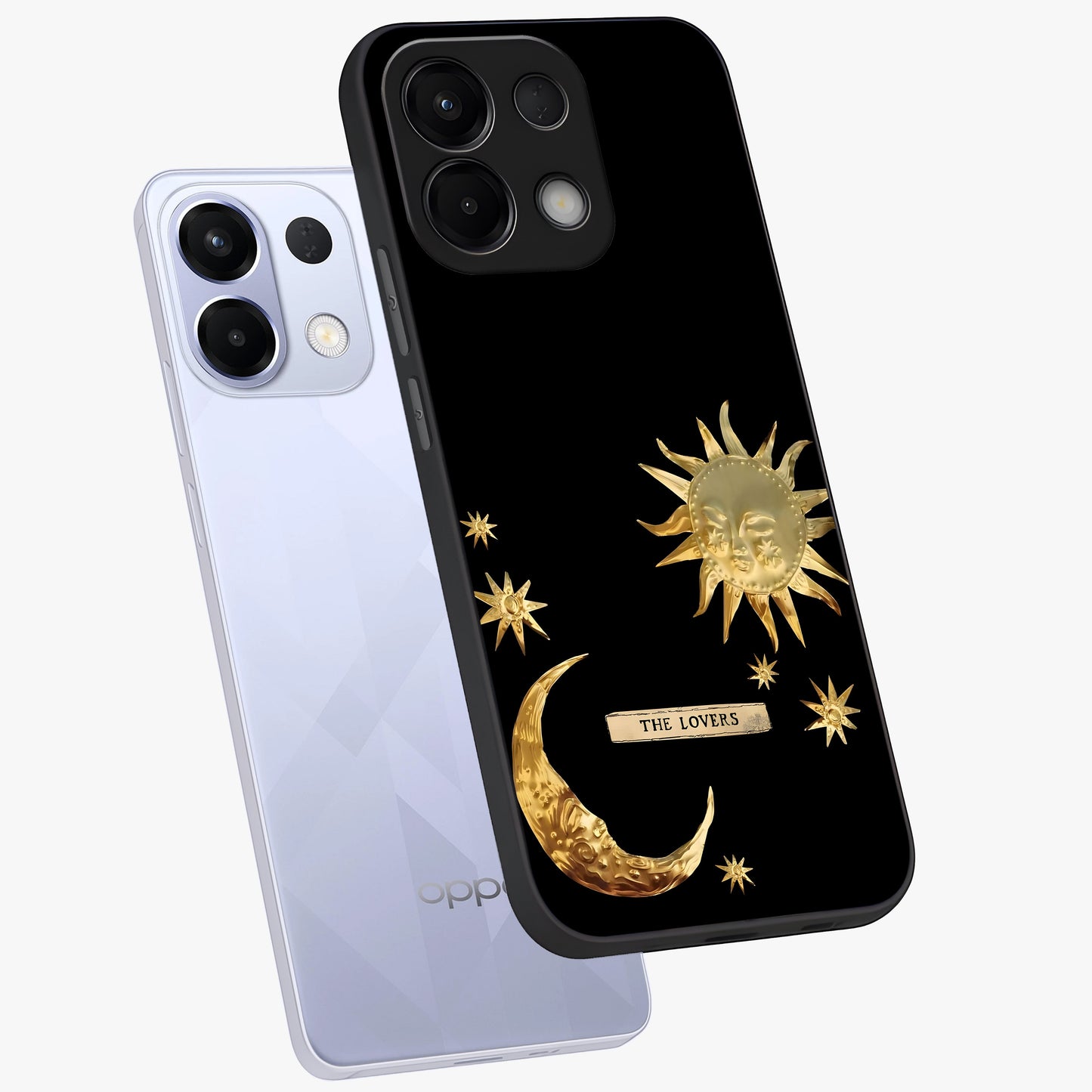 Gold Sun Blush Glass Case displayed in angled mockup highlighting radiant sun design with warm golden aesthetic.