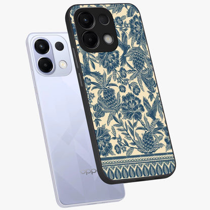 Heirloom Wild Bloom Glass Case displayed in angled mockup highlighting botanical bloom design with classic aesthetic style.