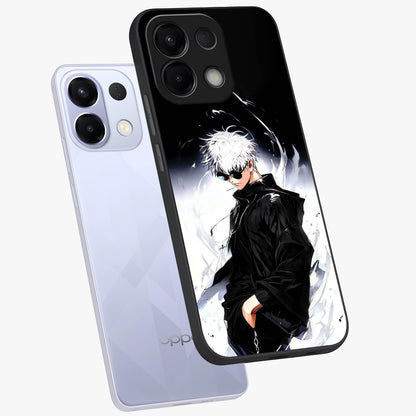 Limitless Shadow King Glass Case displayed in angled mockup highlighting dramatic dark hero design with intense aesthetic.
