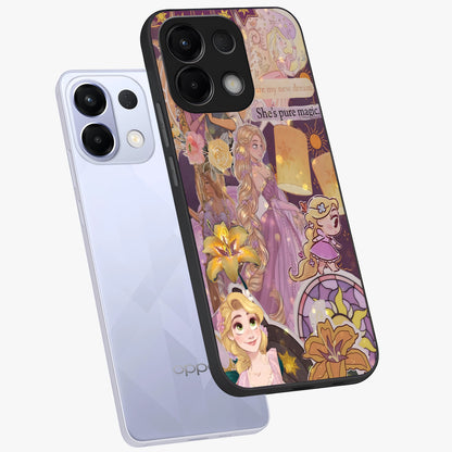 Magical Tangled Dream Glass Case displayed in angled mockup highlighting whimsical fantasy design with magical aesthetic.