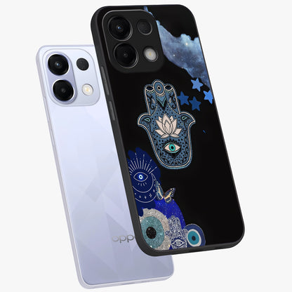 Mystic Hand Aura Glass Case displayed in angled mockup highlighting magical aura design with spiritual aesthetic style.